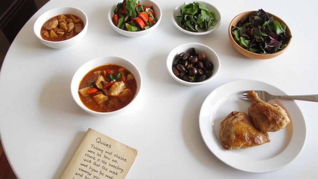 flexible weekly meal plan