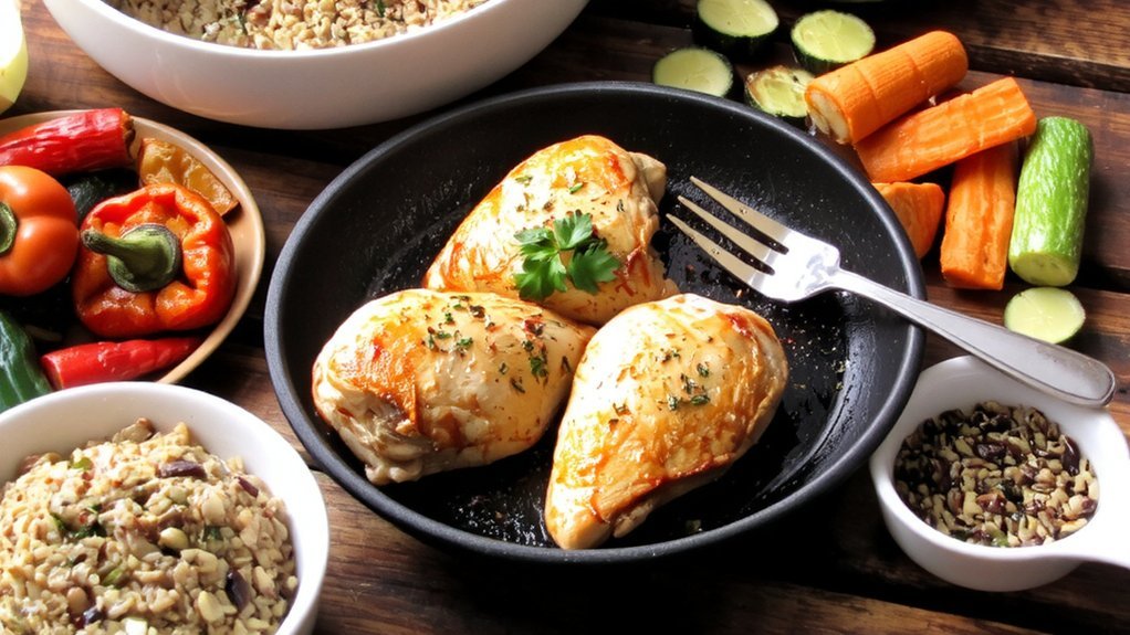 lemon garlic sheet pan chicken