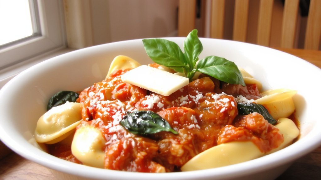 one pot creamy tomato tortellini