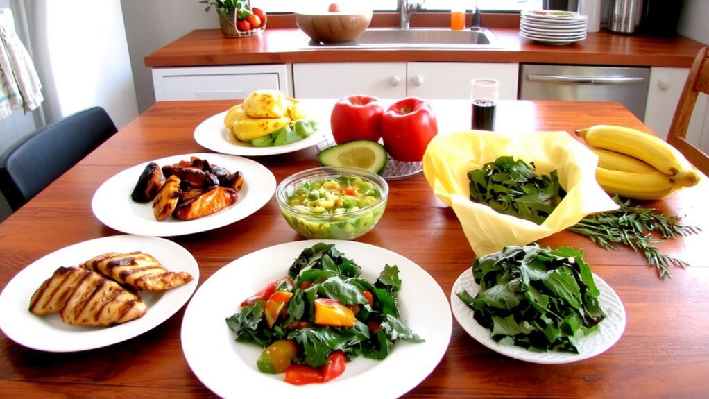 protein forward roasted veggie bowls