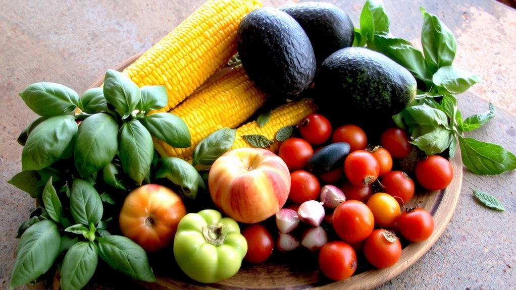 ripe heirloom no cook produce