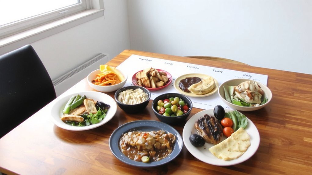 timed meals and batch cooking