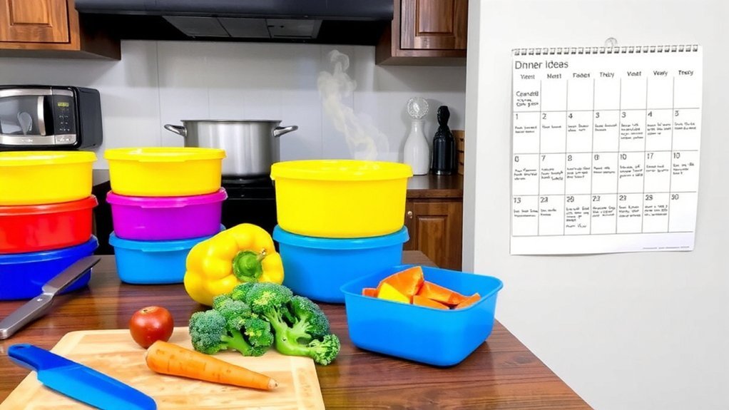 weekend batch prep for dinners